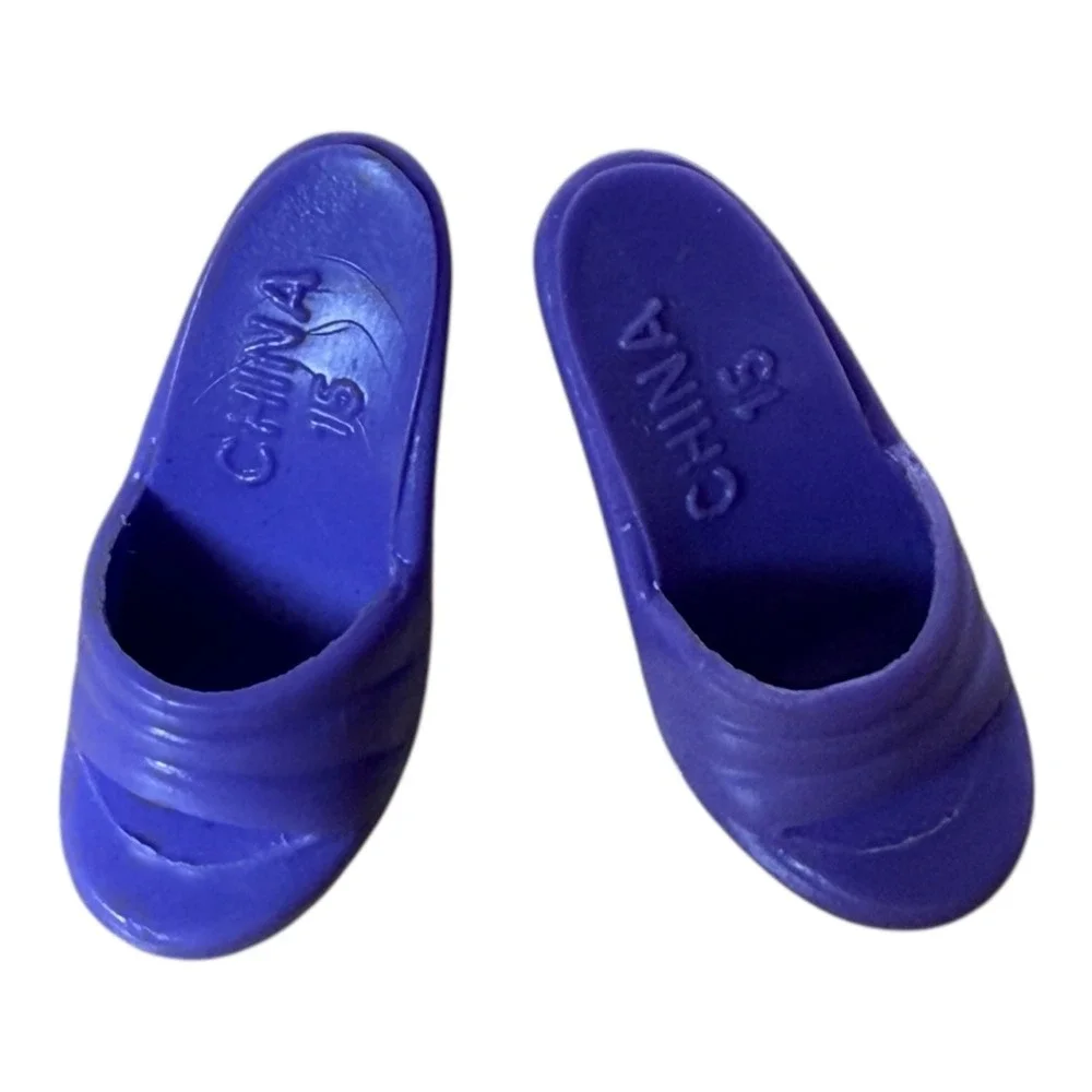Vintage Barbie Purple Heels Shoes Mules Fashion‎